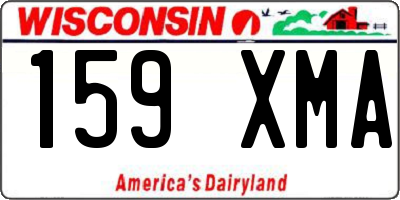 WI license plate 159XMA