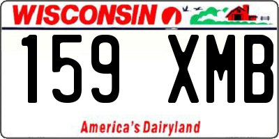 WI license plate 159XMB