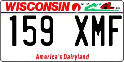 WI license plate 159XMF