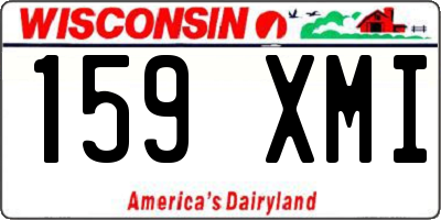 WI license plate 159XMI