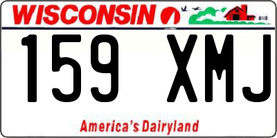 WI license plate 159XMJ