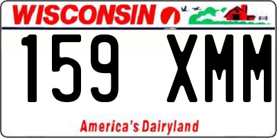 WI license plate 159XMM