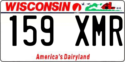 WI license plate 159XMR