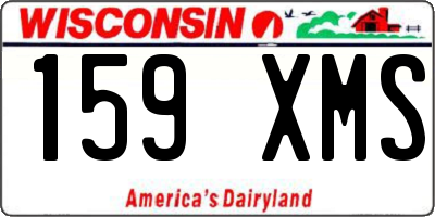 WI license plate 159XMS