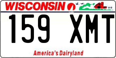 WI license plate 159XMT