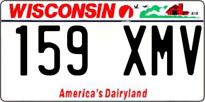 WI license plate 159XMV