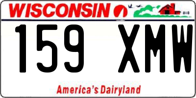 WI license plate 159XMW