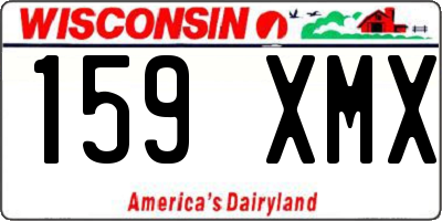 WI license plate 159XMX