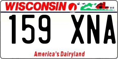 WI license plate 159XNA