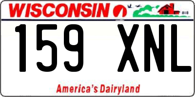 WI license plate 159XNL