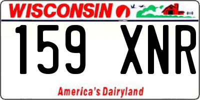 WI license plate 159XNR