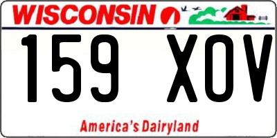 WI license plate 159XOV