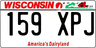 WI license plate 159XPJ