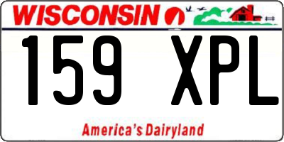 WI license plate 159XPL