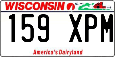 WI license plate 159XPM