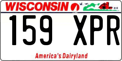 WI license plate 159XPR
