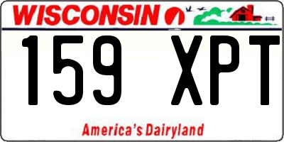 WI license plate 159XPT