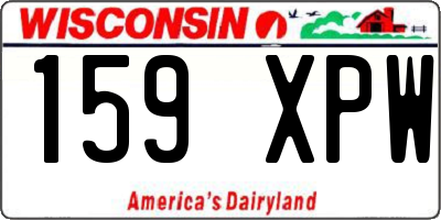 WI license plate 159XPW