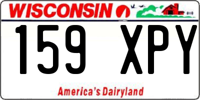WI license plate 159XPY