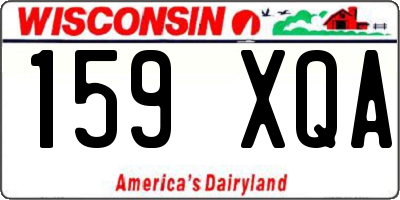 WI license plate 159XQA