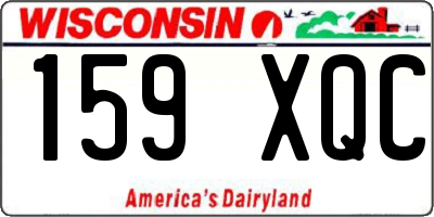 WI license plate 159XQC