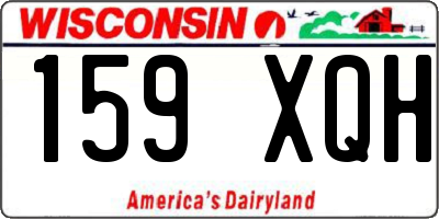 WI license plate 159XQH