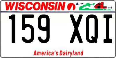 WI license plate 159XQI
