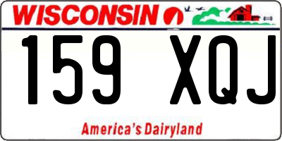 WI license plate 159XQJ