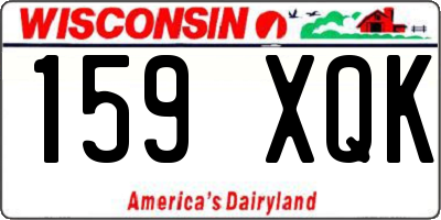 WI license plate 159XQK