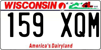 WI license plate 159XQM