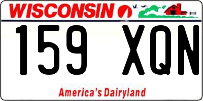 WI license plate 159XQN