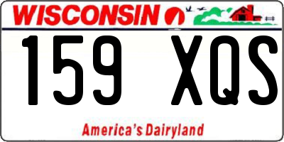 WI license plate 159XQS