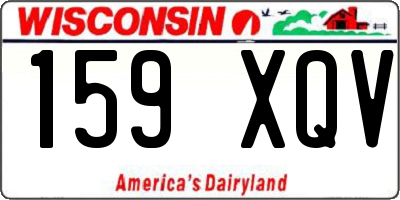 WI license plate 159XQV