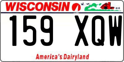 WI license plate 159XQW