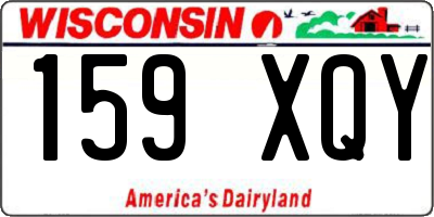 WI license plate 159XQY