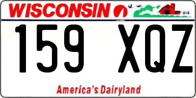 WI license plate 159XQZ