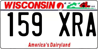 WI license plate 159XRA