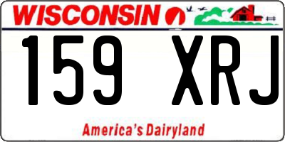 WI license plate 159XRJ