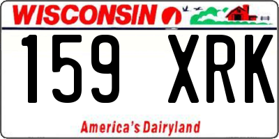WI license plate 159XRK