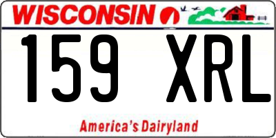 WI license plate 159XRL
