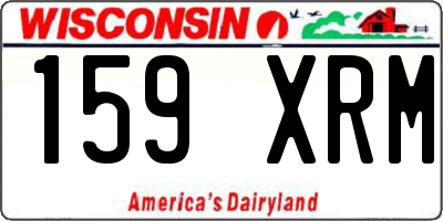 WI license plate 159XRM