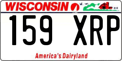 WI license plate 159XRP