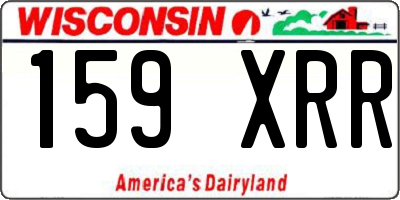 WI license plate 159XRR