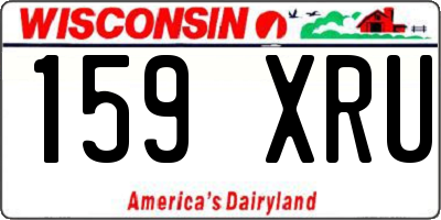 WI license plate 159XRU