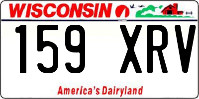 WI license plate 159XRV