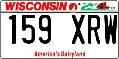 WI license plate 159XRW