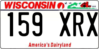 WI license plate 159XRX