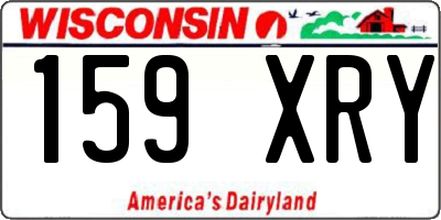 WI license plate 159XRY