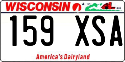 WI license plate 159XSA