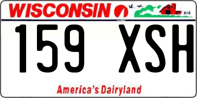 WI license plate 159XSH